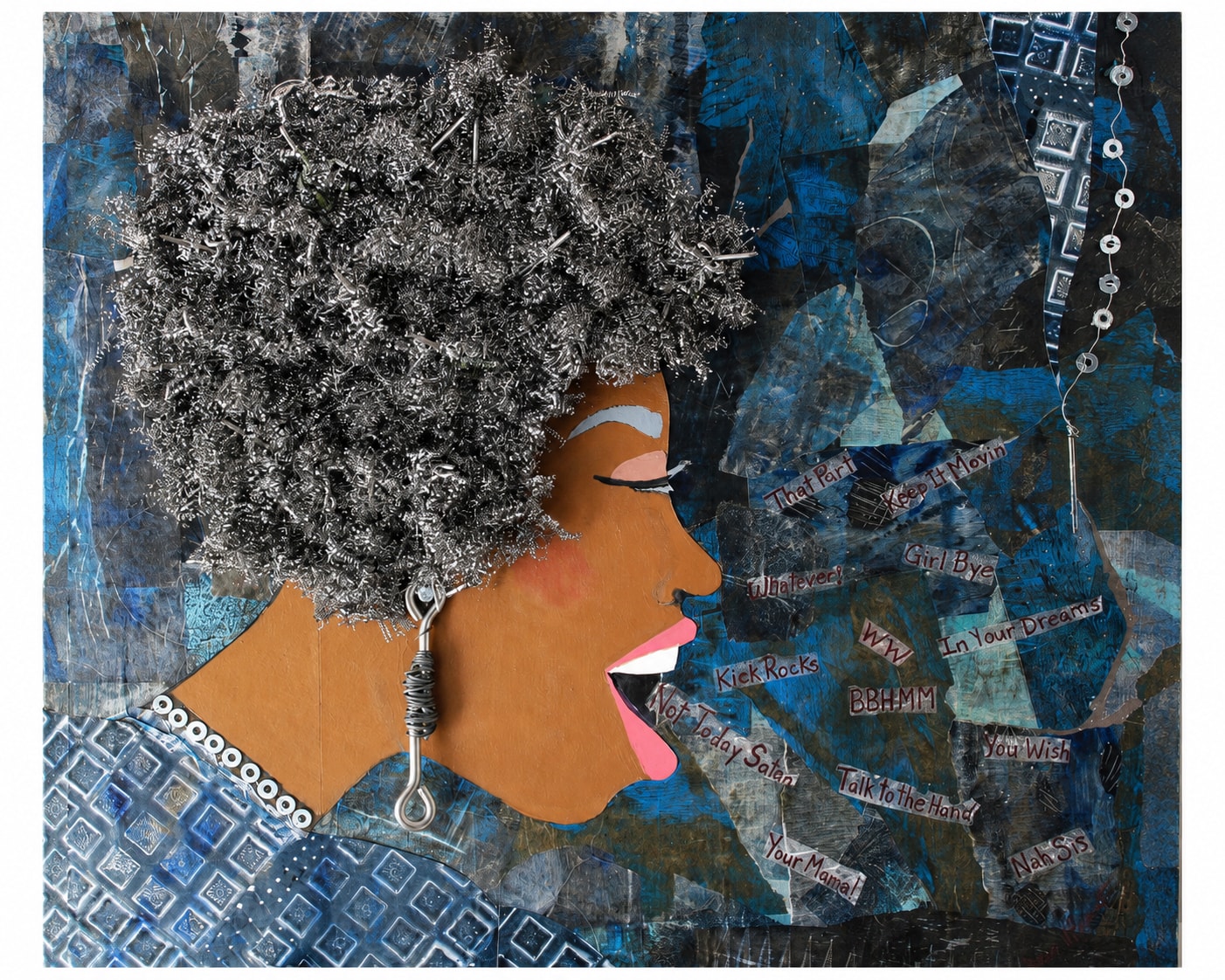 Haywire — Mixed media collage