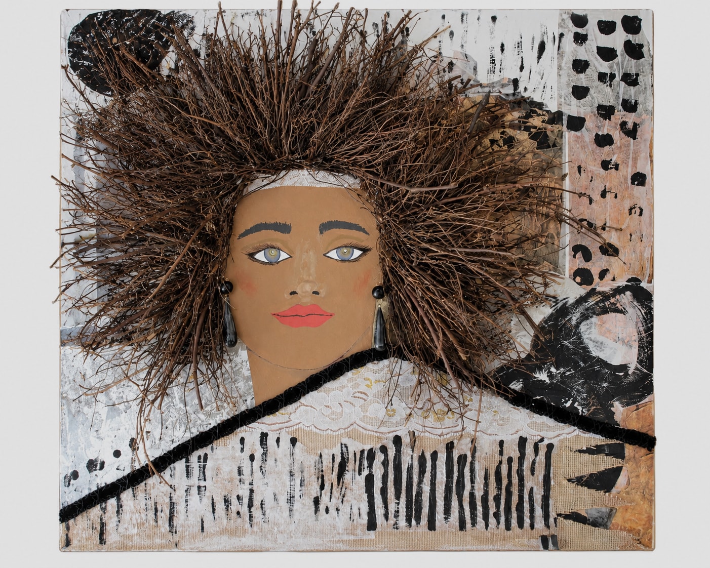Sticks and Stones — Mixed media and found material